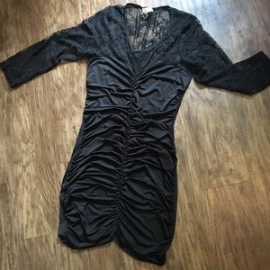 Black lace dress